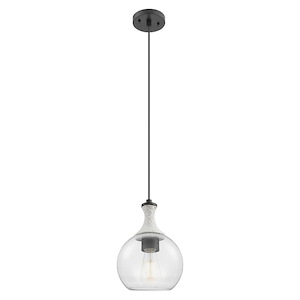 Astor - 1 Light Cord Hung Mini Pendant-8 Inch Wide and 11.75 Inch Tall - 1372597