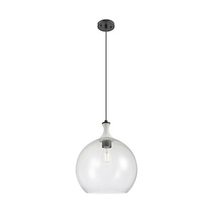 Astor - 1 Light Cord Hung Rope Pendant-18.5 Inch Tall and 14 Inch Wide - 1373876