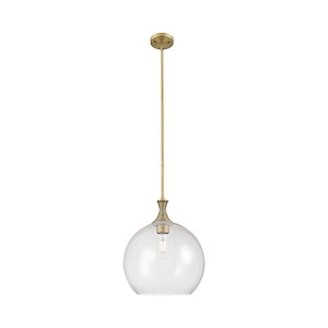 Astor - 1 Light Stem Hung Pendant-18.38 Inch Tall and 14 Inch Wide - 1373935