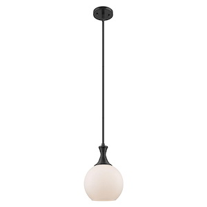 Astor - 1 Light Stem Hung Mini-Pendant-8 Inch Wide and 11.75 Inch Tall - 1372601