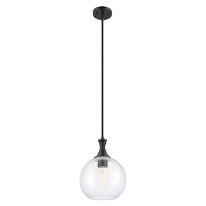 Astor - 1 Light Stem Hung Mini-Pendant-10 Inch Wide and 13.75 Inch Tall - 1372598