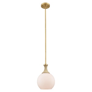 Astor - 1 Light Stem Hung Rope Mini Pendant-11.75 Inch Tall and 8 Inch Wide - 1373927