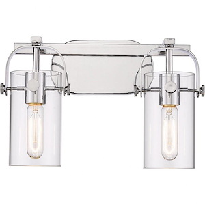 Pilaster - 2 Light Bath Vanity In Industrial Style-11 Inches Tall and 14.88 Inches Wide - 1067798