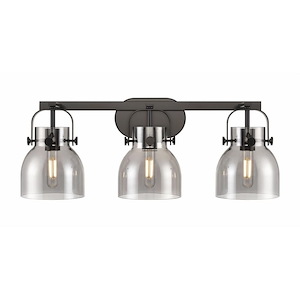 Pilaster II Bell - 3 Light Bath Vanity-10.13 Inch Tall and 26.5 Inch Wide - 1291959