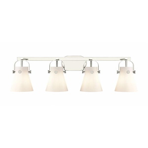 Pilaster II Cone - 4 Light Bath Vanity-10.13 Inch Tall and 36.5 Inch Wide - 1291996