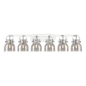 Pilaster II Bell - 6 Light Bath Vanity-10.13 Inch Tall and 45.5 Inch Wide - 1291889