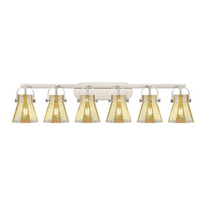 Pilaster II Cone - 6 Light Bath Vanity-10.13 Inch Tall and 45.5 Inch Wide - 1373794