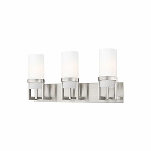Utopia - 3 Light Bath Vanity In Contemporary Style-11.63 Inches Tall and 23.63 Inches Wide - 1297602
