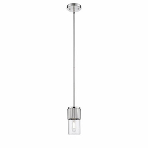 Bolivar - 1 Light Pendant In Industrial Style-7 Inches Tall and 4 Inches Wide - 1297719