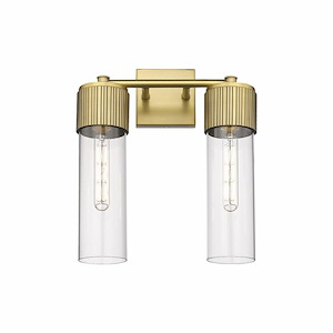 Bolivar - 2 Light Bath Vanity In Industrial Style-16 Inches Tall and 13.5 Inches Wide - 1297616