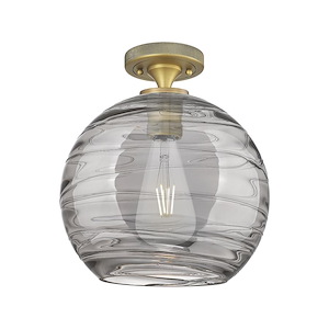 Crown Point - 1 Light Flush Mount-9.63 Inch Tall and 10 Inch Wide - 1373945