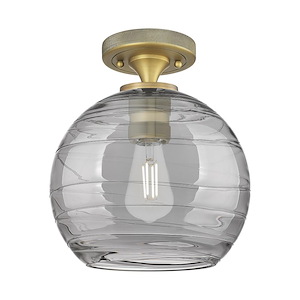 Crown Point - 1 Light Flush Mount-9.63 Inch Tall and 8 Inch Wide - 1373938