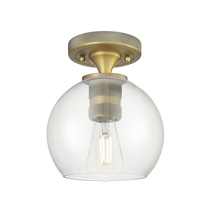 Crown Point - 1 Light Flush Mount-7.63 Inch Tall and 5.88 Inch Wide - 1373905
