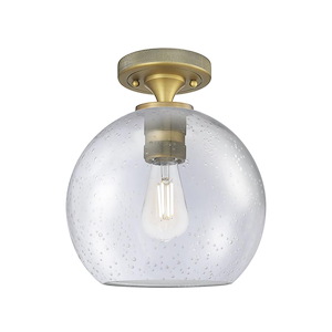 Crown Point - 1 Light Flush Mount-9.5 Inch Tall and 8 Inch Wide - 1373937