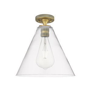 Crown Point - 1 Light Berkshire Flush Mount-9.63 Inch Tall and 12 Inch Wide - 1373928