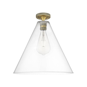 Crown Point - 1 Light Berkshire Flush Mount-9.63 Inch Tall and 16 Inch Wide - 1373948