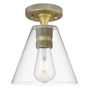Crown Point - 1 Light Flush Mount-8 Inch Wide and 11 Inch Tall - 1372610