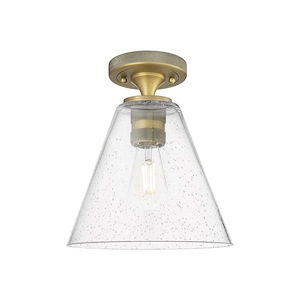Crown Point - 1 Light Flush Mount-11 Inch Tall and 8 Inch Wide - 1374027