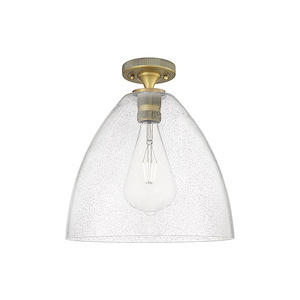 Crown Point - 1 Light Bristol Flush Mount-9.63 Inch Tall and 12 Inch Wide - 1373949