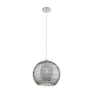Crown Point - 1 Light Cord Hung Pendant-10 Inch Tall and 10 Inch Wide - 1373906