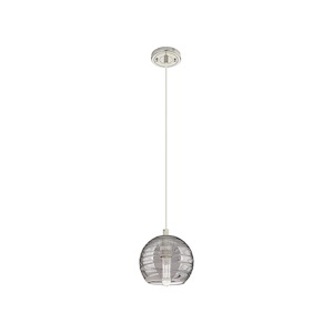 Crown Point - 1 Light Cord Hung Pendant-8 Inch Tall and 5.88 Inch Wide - 1374028