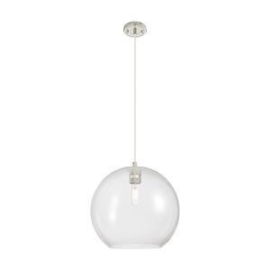 Crown Point - 1 Light Cord Hung Pendant-11.75 Inch Tall and 11.75 Inch Wide - 1373921