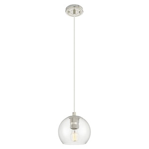 Crown Point - 1 Light Cord Hung Pendant-5.88 Inch Wide and 6 Inch Tall - 1372614