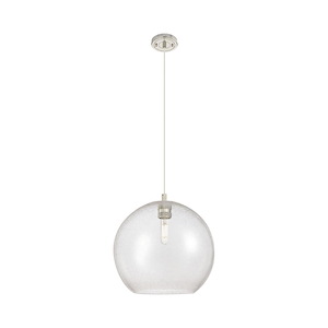 Crown Point - 1 Light Cord Hung Pendant-11.75 Inch Tall and 11.75 Inch Wide - 1373921