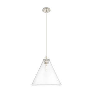 Crown Point - 1 Light Berkshire Cord Hung Pendant-15.25 Inch Tall and 16 Inch Wide - 1373950