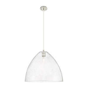 Crown Point - 1 Light Bristol Cord Hung Pendant-15.25 Inch Tall and 16 Inch Wide - 1373940