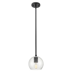 Crown Point - 1 Light Stem Hung Pendant-5.88 Inch Wide and 6 Inch Tall - 1372617