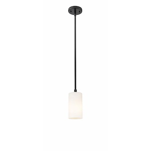 Crown Point - 1 Light Stem Hung Pendant In Industrial Style-8.38 Inches Tall and 4.5 Inches Wide - 1291989