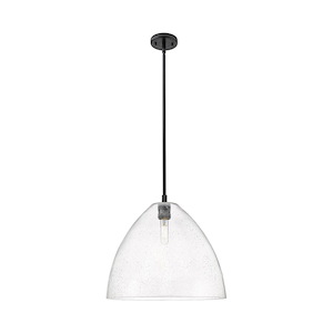 Crown Point - 1 Light Bristol Stem Hung Pendant-15.25 Inch Tall and 16 Inch Wide - 1373914