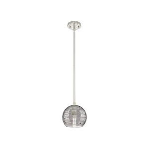 Crown Point - 1 Light Stem Hung Pendant-6 Inch Tall and 5.88 Inch Wide - 1373930