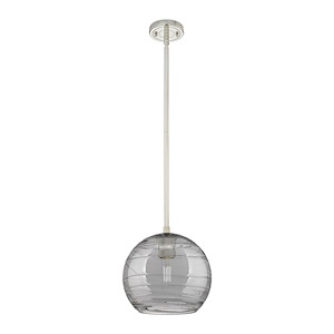 Crown Point - 1 Light Stem Hung Pendant-8 Inch Tall and 8 Inch Wide - 1373941