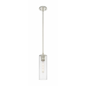 Crown Point - 1 Light Pendant In Industrial Style-13.25 Inches Tall and 4.5 Inches Wide - 1291990