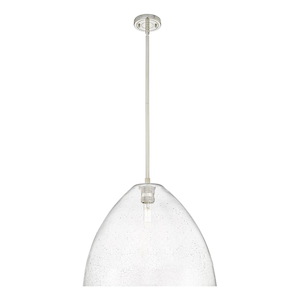 Crown Point - 1 Light Bristol Stem Hung Pendant-15.25 Inch Tall and 16 Inch Wide - 1373914