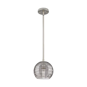 Crown Point - 1 Light Stem Hung Pendant-6 Inch Tall and 5.88 Inch Wide - 1373930
