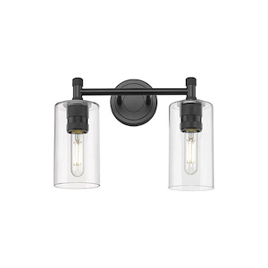 Crown Point - 2 Light Bath Vanity In Industrial Style-10.5 Inches Tall and 13.88 Inches Wide - 1291919