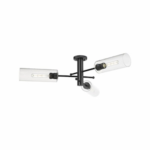 Crown Point - 3 Light Flush Mount-10.13 Inch Tall and 39.25 Inch Wide - 1297620