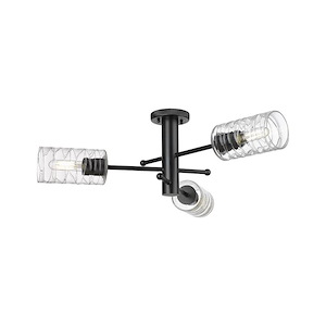 Crown Point - 3 Light Flush Mount-10.13 Inch Tall and 29.38 Inch Wide - 1291913
