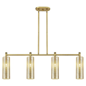 Crown Point - 4 Light Island In Industrial Style-14.75 Inches Tall and 43.75 Inches Wide - 1297724