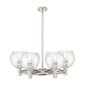 Crown Point - 6 Light Stem Hung Chandelier-8.28 Inch Tall and 26 Inch Wide - 1373947