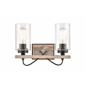 Paladin - 2 Light Bath Vanity In Farmhouse Style-11.25 Inches Tall and 14.13 Inches Wide - 1289311