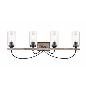 Paladin - 4 Light Bath Vanity In Farmhouse Style-11.25 Inches Tall and 34.68 Inches Wide - 1289338
