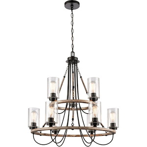 Paladin - 60W 9 LED Chain Hung Chandelier-33.25 Inch Tall and 31.5 Inch Wide - 1224354