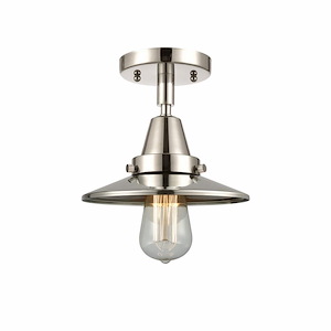 Railroad - 1 Light Flush Mount In Traditional Style-7 Inches Tall and 8 Inches Wide - 1423860