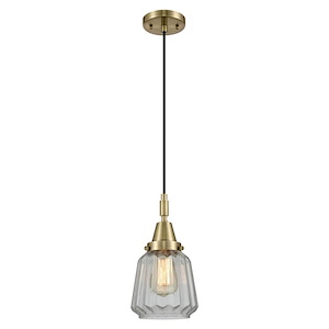 Chatham - 1 Light Cord Hung Mini Pendant-7 Inch Wide and 9.13 Inch Tall - 1372628