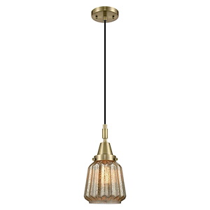 Chatham - 1 Light Cord Hung Mini Pendant-7 Inch Wide and 9.13 Inch Tall - 1372628