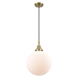 Beacon - 1 Light Cord Hung Mini Pendant-12 Inch Wide and 16.13 Inch Tall - 1372634